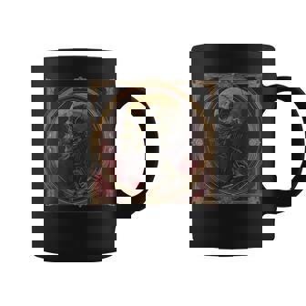 Tarjeta De Tarot Oculto Esqueleto Cyberpunk Humano Gótico Taza de café - Regaloses