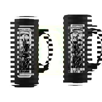 Tarot Card Death XIII Satanic Goth Halloween Grim Reaper Graphic Print Coffee Mug - Monsterry