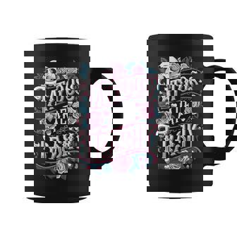 Tattoos Are Trashy Tattoo Artist Anti Tattoo Coffee Mug | Seseable CA