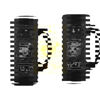 The Tea Drinker Tarot Card Reading Occult Dark Magic Graphic Print Coffee Mug - Monsterry