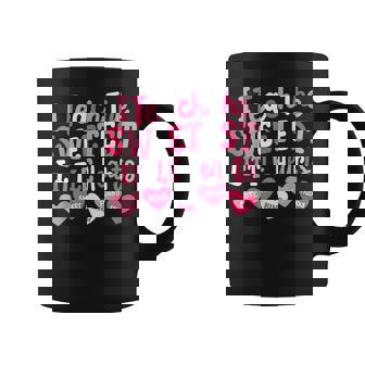 I Teach The Sweetest Little Hearts Teacher Valentine's Day Coffee Mug | Mazezy