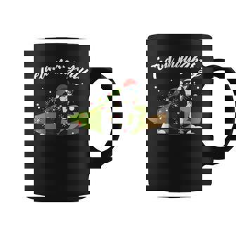 Team Naughty Christmas Cat Graphic Print Coffee Mug - Monsterry