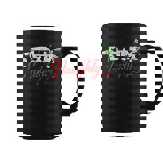 Team Naughty Christmas Graphic Print Coffee Mug - Monsterry