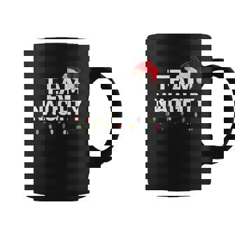 Team Naughty Or Nice Matching Christmas Couples Costume Graphic Print Coffee Mug - Monsterry