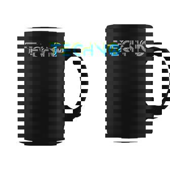 Tecno Música Electrónica Tekkno Rave House Trance Party Festival Taza de café - Regaloses