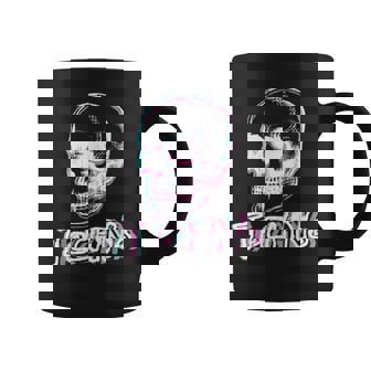 Tecno Skull Tekno Tekk Hardstyle Edm Rave Music Taza de café - Regaloses