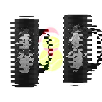 Tennis Ball Snowman Santa Tank Top Graphic Print Coffee Mug - Monsterry