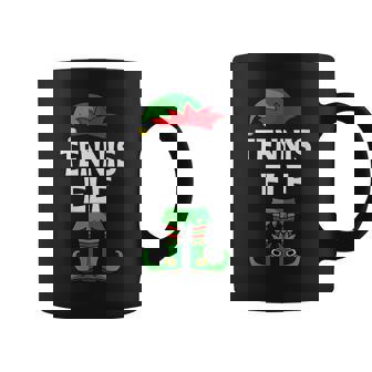 Tennis Elf Matching Family Group Christmas Holiday Graphic Print Coffee Mug - Monsterry