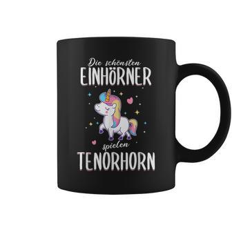 Tenor Horn Tenor Hornist Unicorn Slogan Idea Tassen - Geschenkecke