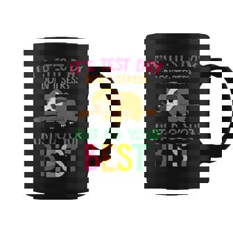Test Day Sloth School Professor Teacher Testing Squad Graphic Print Coffee Mug - Monsterry