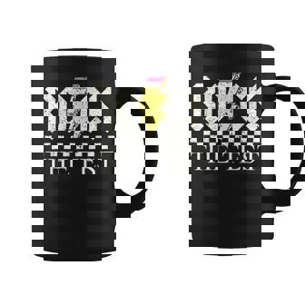 Testing Day Teacher Student Motivational Rock The Test Coffee Mug - Seseable