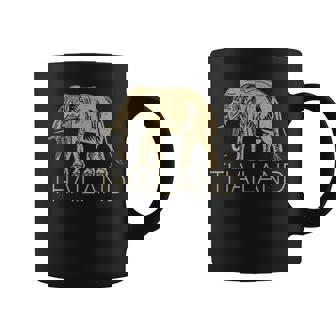 THAILAND ELEPHANT SYMBOL SIAM FLAG THAI EMBLEM Graphic Print Coffee Mug - Monsterry