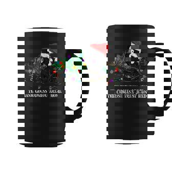 Thank Goodness You Are Home The Christmas Tree Just Fainted Graphic Print Coffee Mug - Monsterry