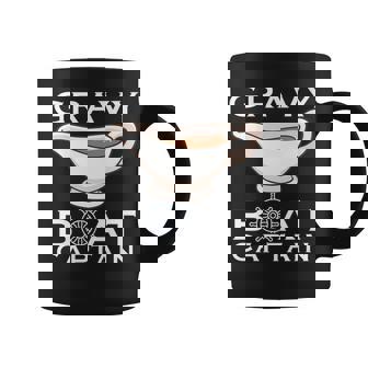 Thanksgiving Gravy Boat Captain I Love Gravy Premium Graphic Print Coffee Mug - Monsterry