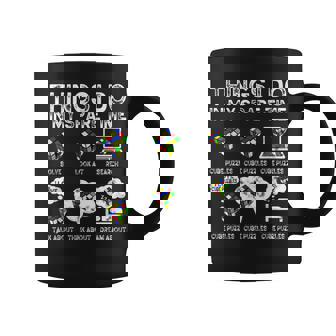 Things I Do In My Spare Time Cube Puzzle Speed Cubing Graphic Print Coffee Mug - Monsterry