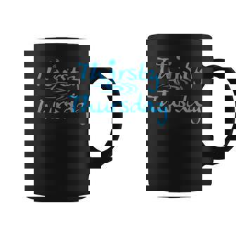 Thirsty Thursday TShirt Beer Wine Margaritas Graphic Print Coffee Mug - Monsterry