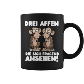 Three Monkeys Three Monkeys Who Look Asking Tassen - Geschenkecke