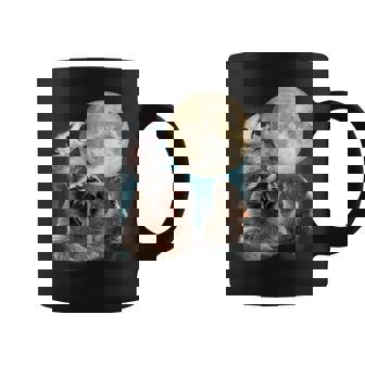 Three Opossum Raccoon Rat Howl At Moon 3 Wolfs Parody Tank Top Graphic Print Coffee Mug - Monsterry