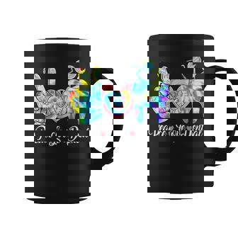 Tie Dye Heart Th Cute Dentist Peace Love Dental Coffee Mug | Seseable CA