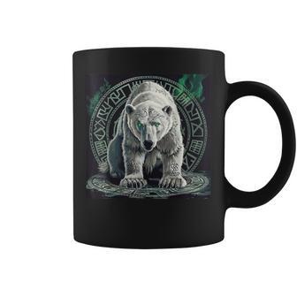 Tierwelten Shop Ibk Eisbär Tier Kunst Polar Bear Eisbären Bären Schwarz Kind Kurzarm Klassisch Einfarbig Rundhals Pull-On 1 Count Eu M 21 Inches Tassen - Geschenkecke