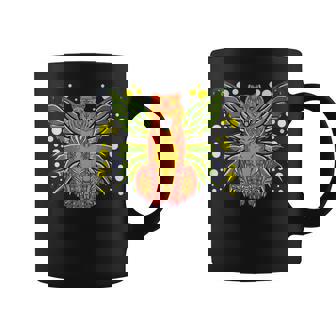 Tigre Mexican Culture Tiger With Butterfly Wings Alebrije Graphic Print Coffee Mug - Monsterry