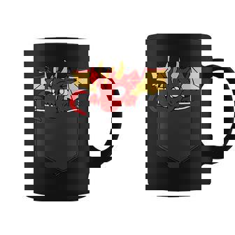 Tiny Dragon In Pocket Dragon Face For Boy Girl Coffee Mug | Mazezy