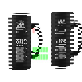 Tired Dad Low Battery Twins Full Charge Coffee Mug - Thegiftio UK