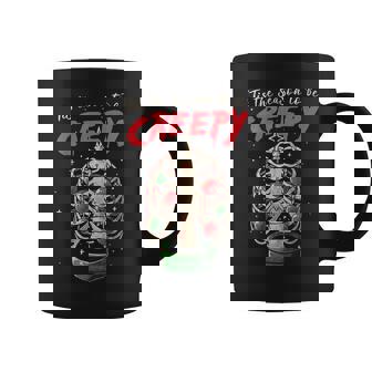 Tis The Season To Be Creepy Skeleton Tree Xmas Graphic Print Coffee Mug - Monsterry