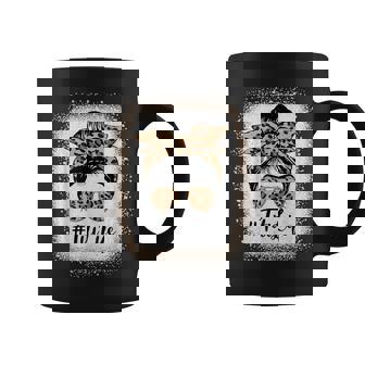 Titi Life Bleached Leopard Messy Bun Mother's Day Coffee Mug - Thegiftio UK