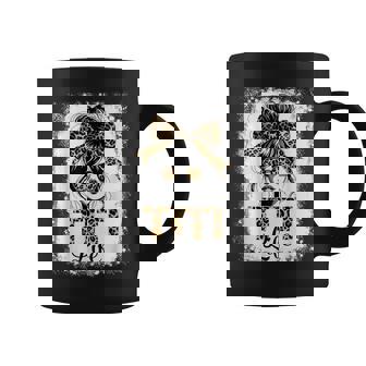 Titi Life Leopard Bow Messy Bun Happy Mother's Day Coffee Mug | Mazezy