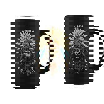 Tocado Multicolor Para Hombre Nativo Americano Tribus Indias Taza de café - Regaloses