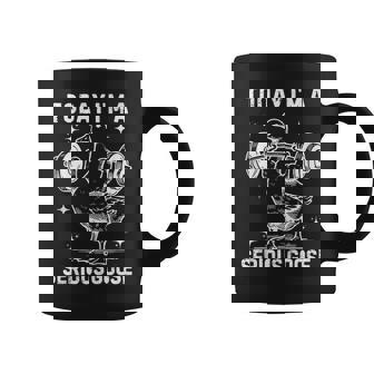 Today I'm A Serious Goose Lifting Weights Fitness Gym Coffee Mug - Thegiftio UK