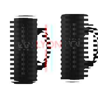 Tous Lyonnais Apparel Co Supporter Lyonnais Foot Ou Habitant Équipe De Lyon Cadeau Noir -Adultes Small Classic Manche Courte Rayure Tasse - Cadeauxyz