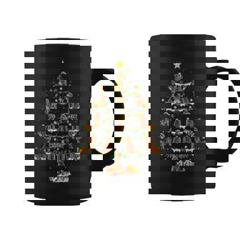Toy Poodle Dog Lover Xmas Lighting Toy Poodle Christmas Tree Tank Top Graphic Print Coffee Mug - Monsterry