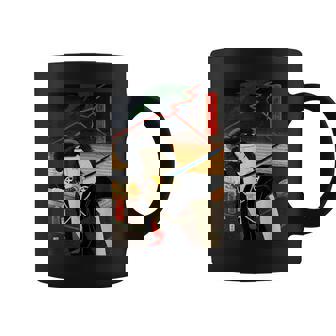 Toyohara Kunishi Vintage Edo Era Japanese Kabuki Art Graphic Print Coffee Mug - Monsterry
