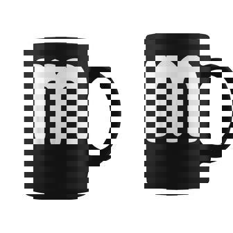 Traje De Fiesta Con Letras Del Alfabeto M Para Equipos Grupos Y Familia Taza de café - Regaloses