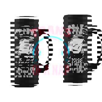 Trans And In Need Of A Nap Transgender Pride Quote Humor Graphic Print Coffee Mug - Monsterry