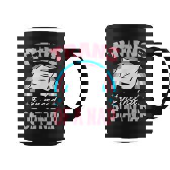 Trans And In Need Of A Nap Transgender Pride Quote Humor Graphic Print Coffee Mug - Monsterry
