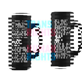Trans Right Are Human Rights Transgender Lgbtq Pride Coffee Mug - Monsterry