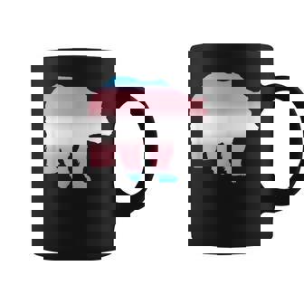 Transgender Bear Trans Pride Flag Equality Cool Humor Graphic Print Coffee Mug - Monsterry