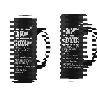 Trap Shooting Definition Clay Pigeon Shooting Graphic Print Coffee Mug - Monsterry