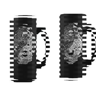 Tree Of Life Yin Yang Taoist Symbol Spiritual Meditation Graphic Print Coffee Mug - Monsterry