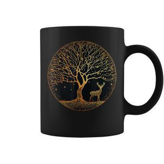 Tree Of Life Tree Of Life Yoga Meditation Tree Deer Tassen - Geschenkecke