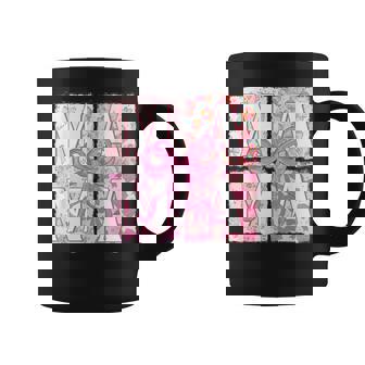Trendy Pink Mama Coquette Bow Floral Retro Mama Coffee Mug - Thegiftio