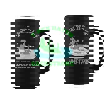Trex Hates Backstroke Swimming Graphic Print Coffee Mug - Monsterry