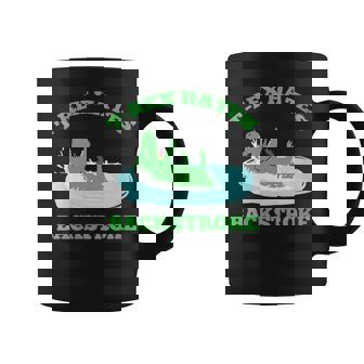 Trex Hates Backstroke Swimming Graphic Print Coffee Mug - Monsterry
