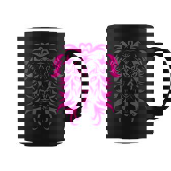 Tribal Lion Tattoo Art Pink Tank Top Graphic Print Coffee Mug - Monsterry