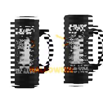 Trick Or Treat Halloween Ghost Rainbow Graphic Print Coffee Mug - Monsterry