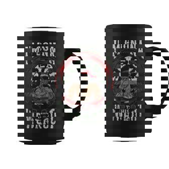 Trineo De Papá Noel Este Entrenamiento Navidad Gimnasio Ejercicio Para Hombres Sin Mangas Taza de café - Regaloses