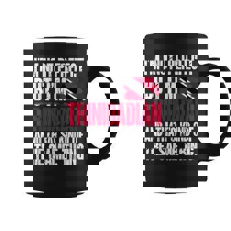 Trinidadian I'm Not Perfect Flag Trinidad And Tobago Graphic Print Coffee Mug - Thegiftio
